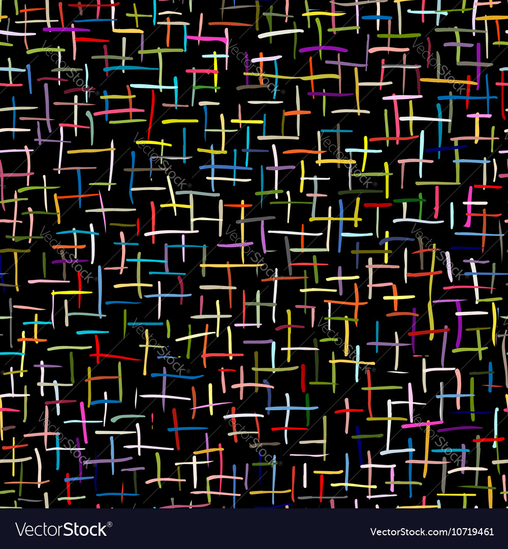 Abstract strokes seamless pattern for your design vector image Abstract strokes seamless pattern for your design