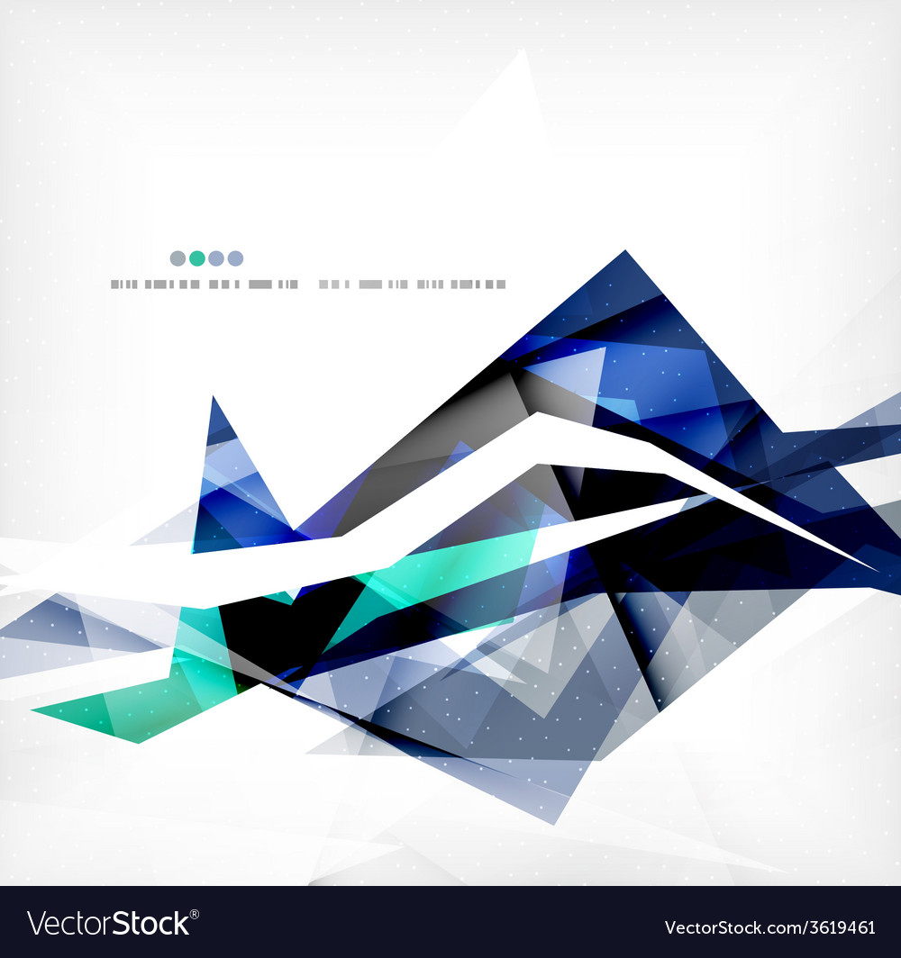 Angular geometric color shapes