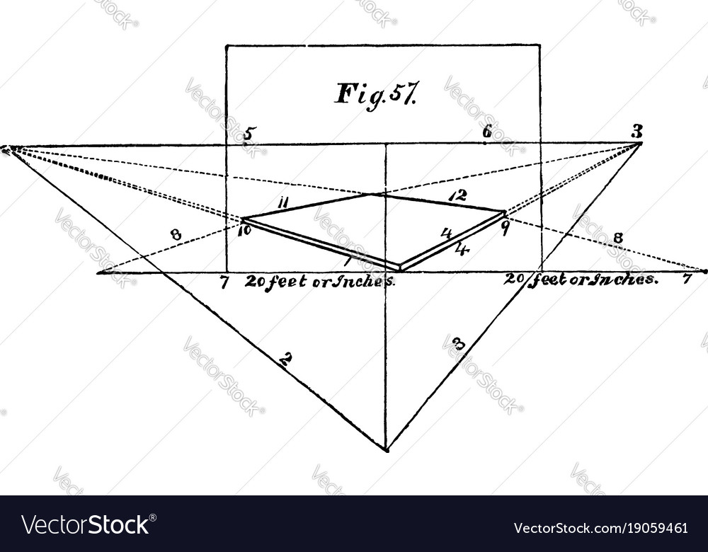Angular Perspective Drawing - Horizon Line