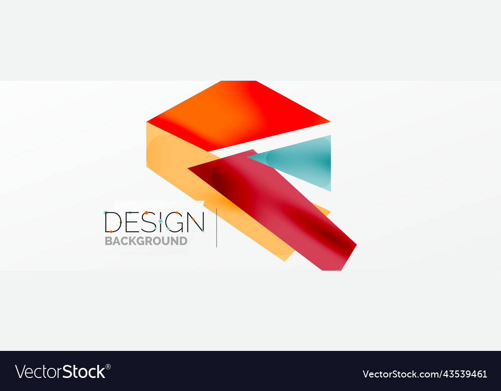 Background abstract overlapping shapes minimal Vector Image Background abstract overlapping shapes minimal