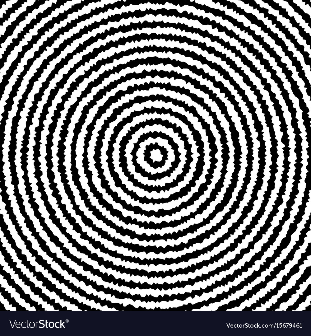 Dynamic Black and White Circular Pattern