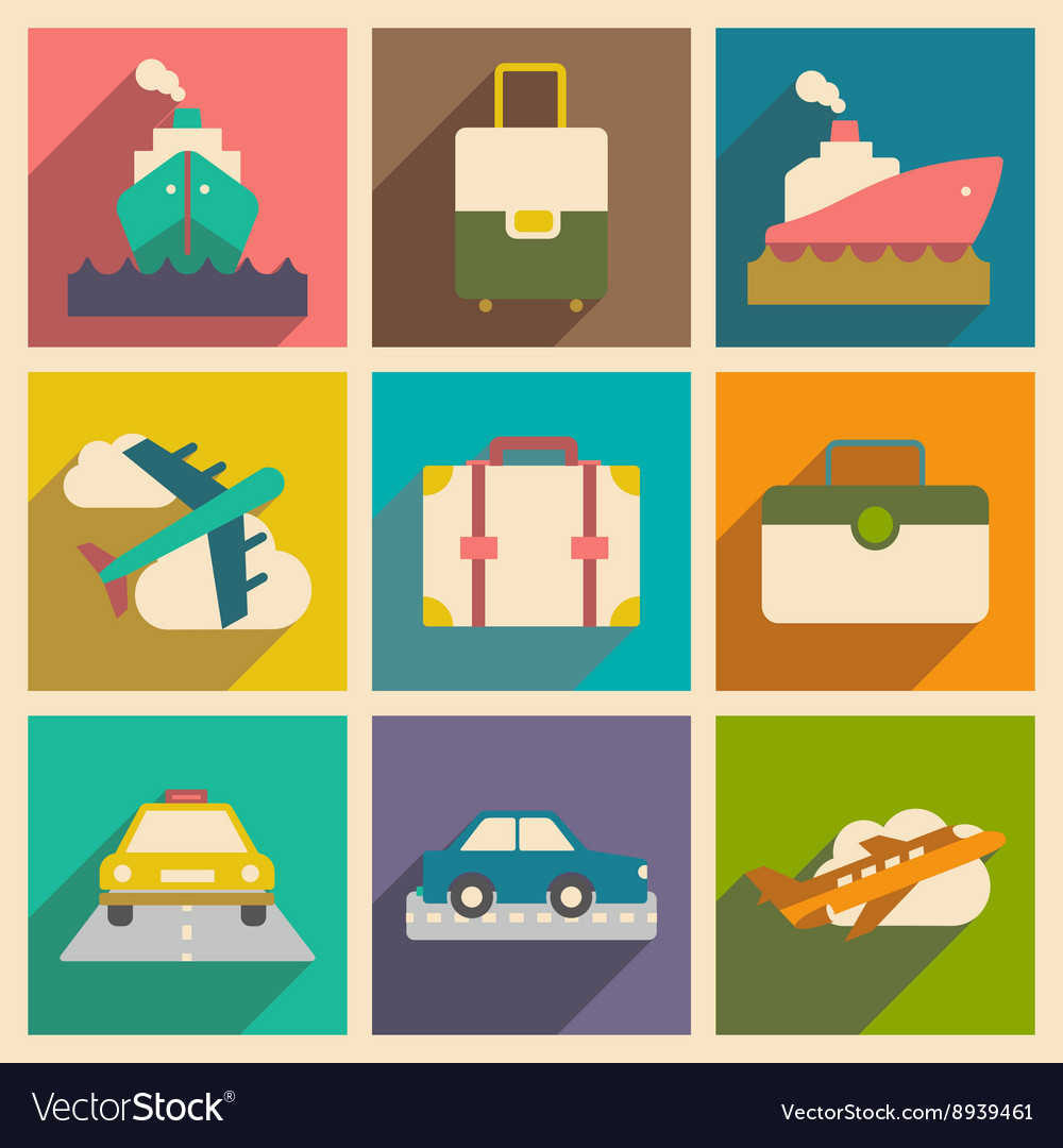 Flat with shadow concept and mobile application