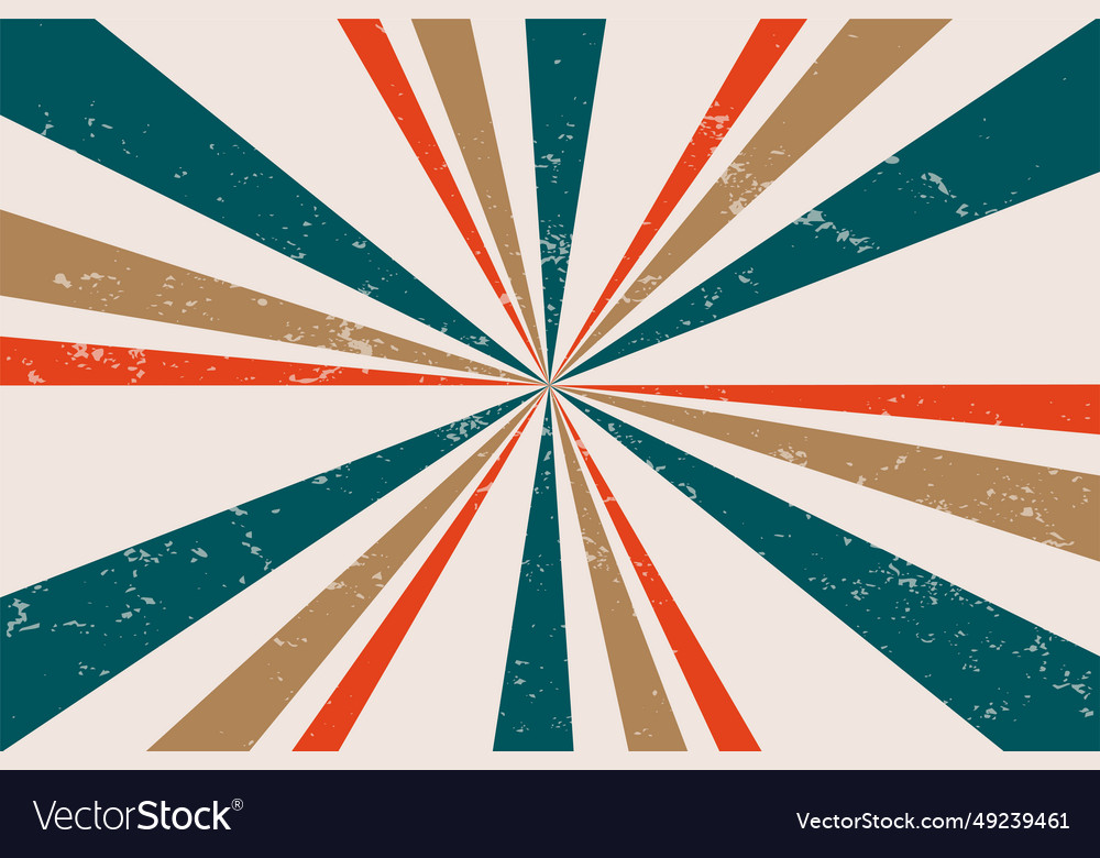 Retro style radial stripe line abstract background