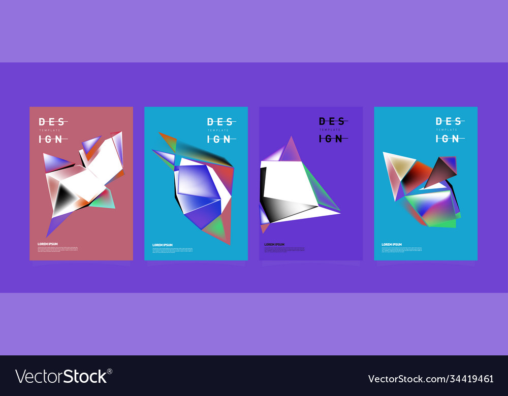 Simple colorful abstract geometric background Vector Image Simple colorful abstract geometric background