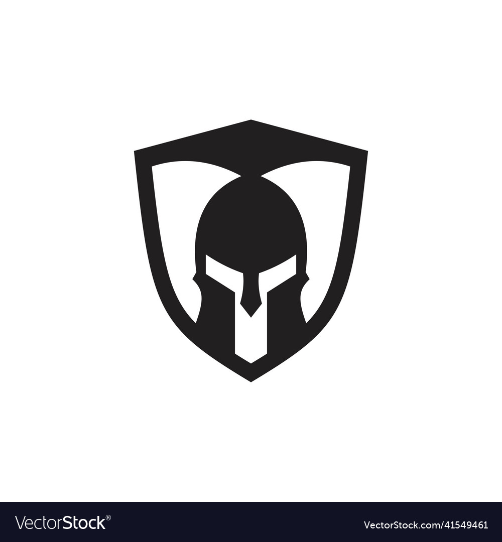 Spartan warrior logo template design icon