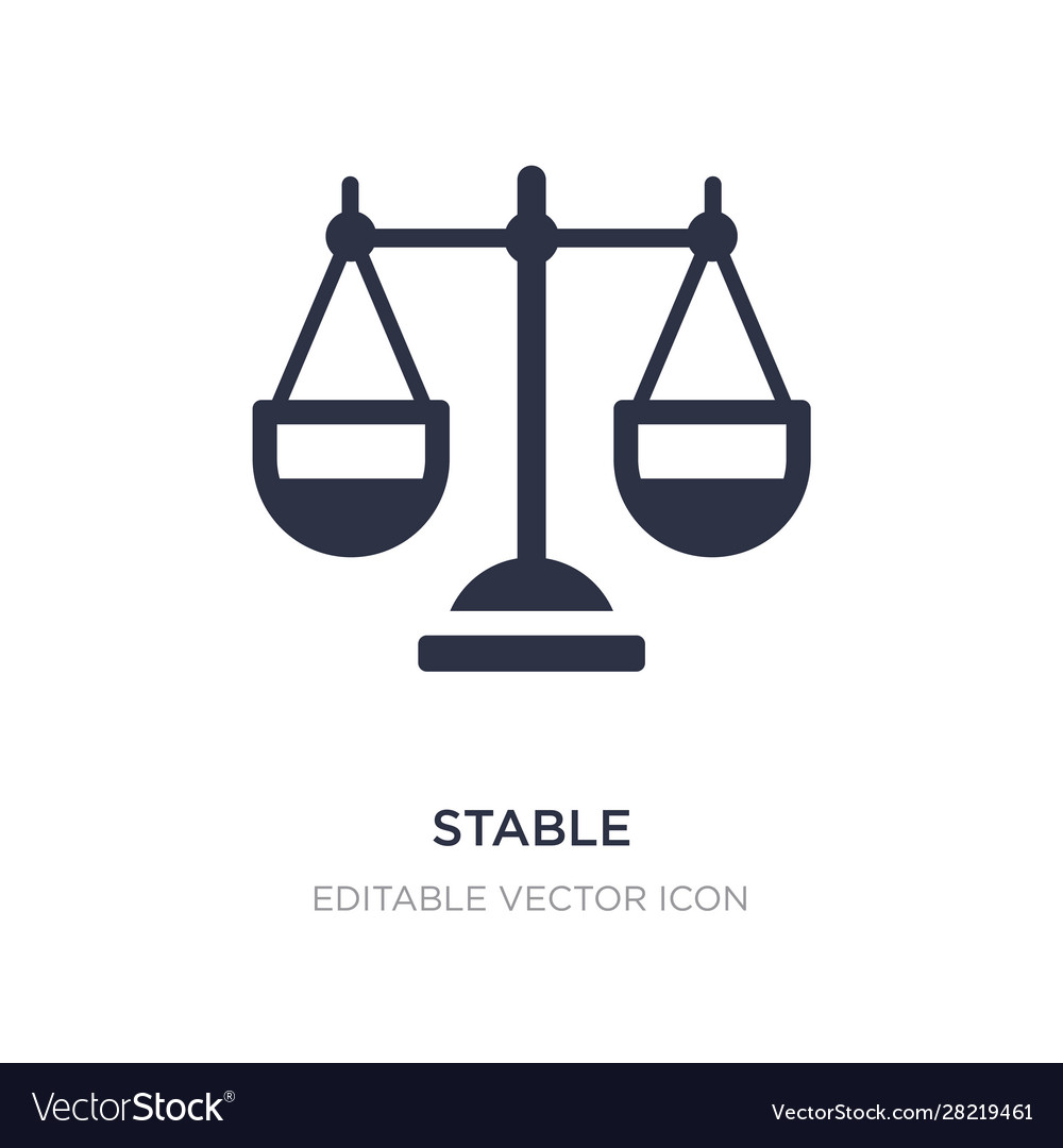 Stable icon on white background simple element vector image Stable icon on white background simple element
