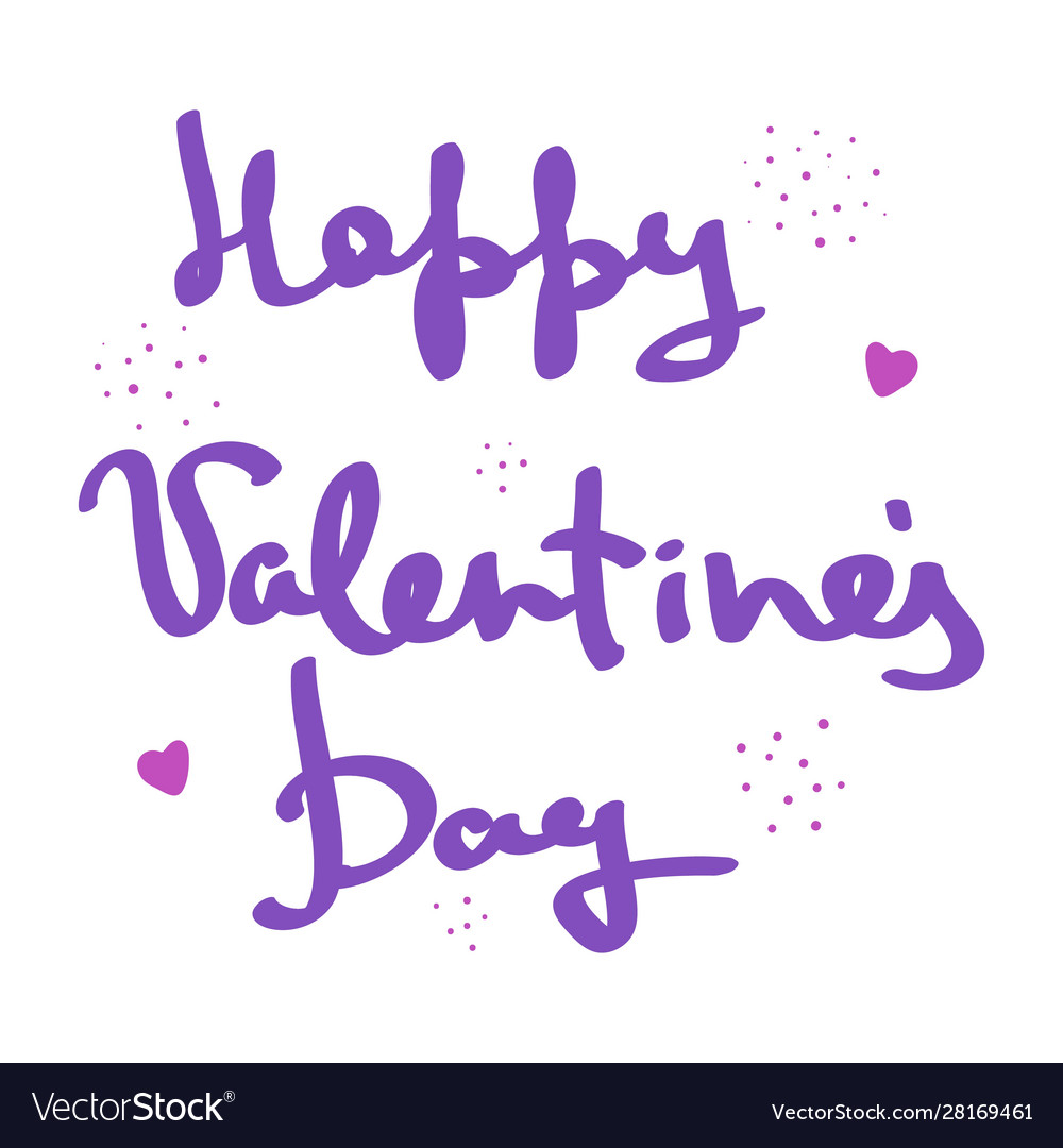 Valentine day greeting card design purple