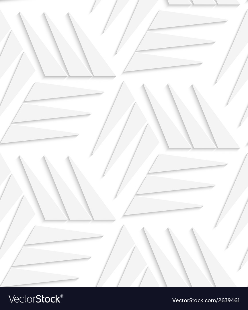 White Geometric Triangle Pattern