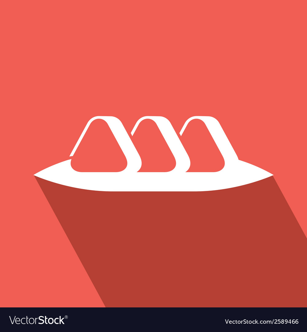 Abstract isolated object allusive to japanese