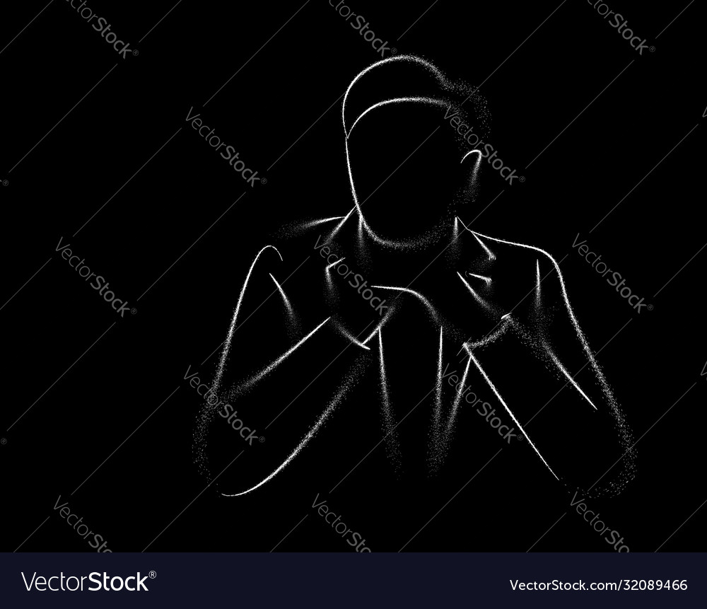 Businessman working character with sapce text