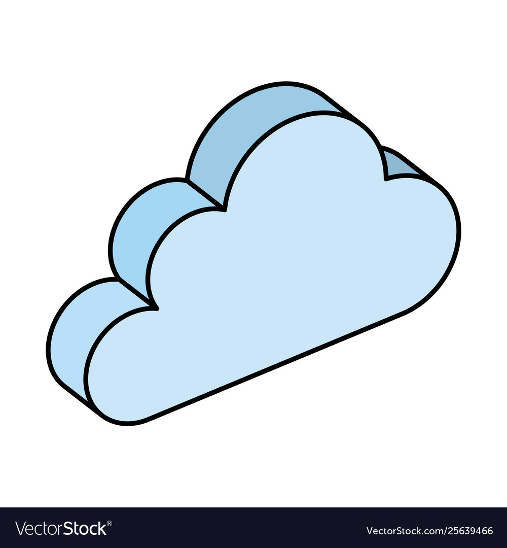 Cloud computing data center icon vector image Cloud computing data center icon