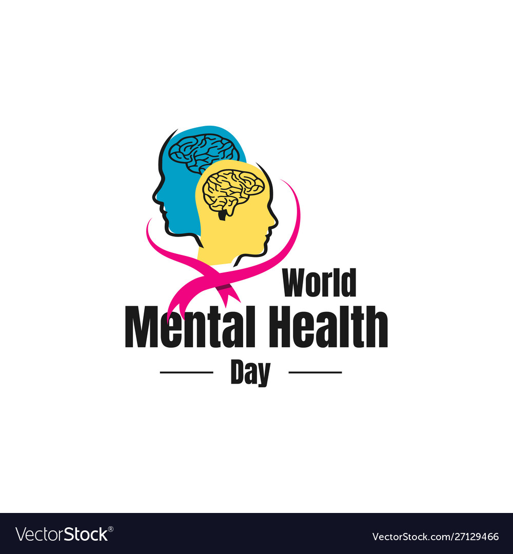 Colorful Design World Mental Health Day Banner Vector Image