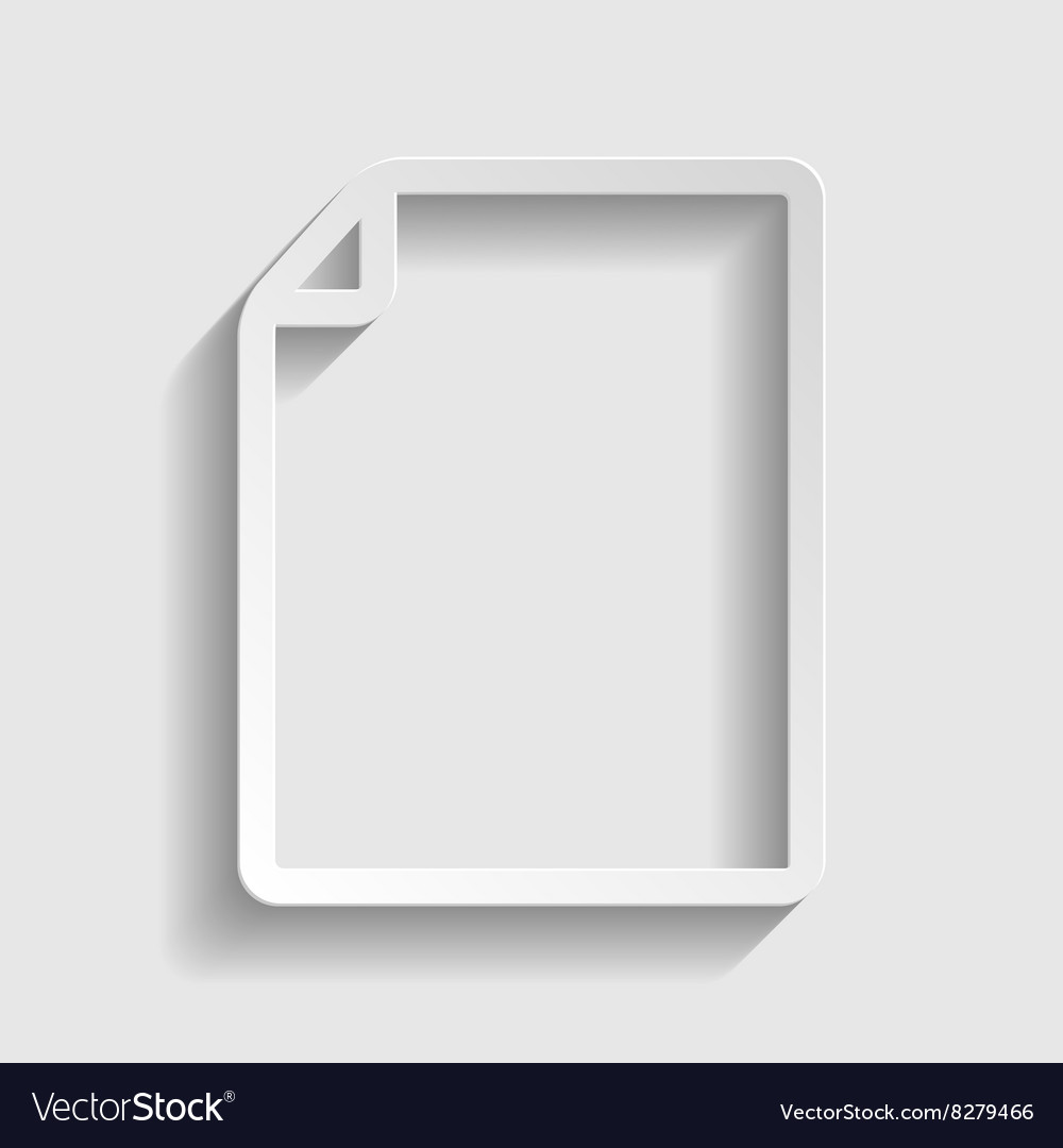 Document sign paper style icon