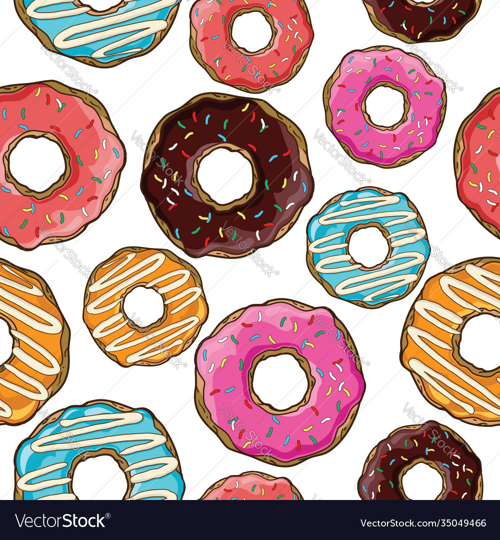 Donut Pattern - Nahtlos