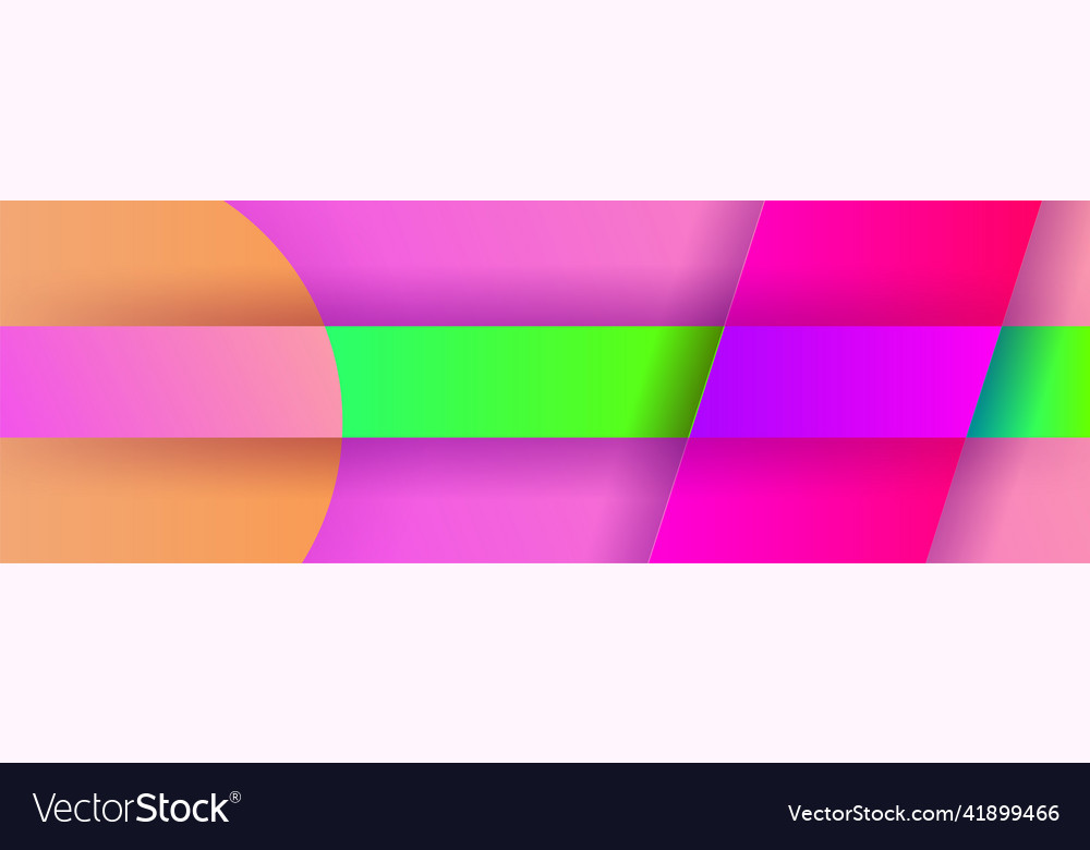 Dynamic shape gradient purple green colorful Vector Image