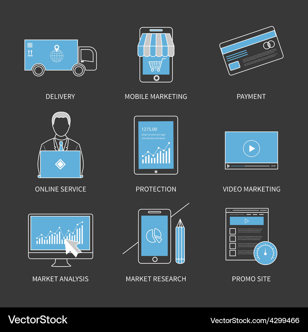 Flat design modern concept Royalty Free Vector Image