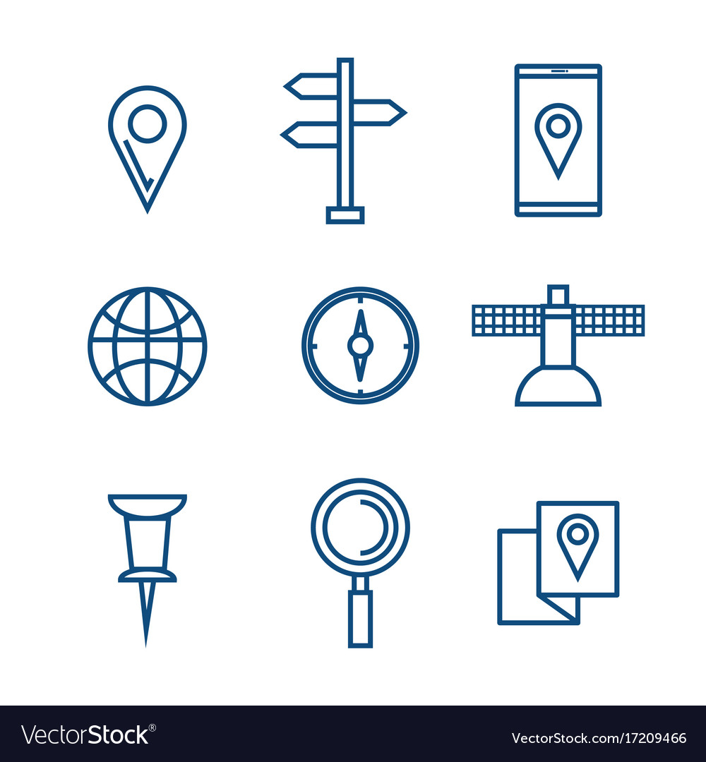 Gps navigation app icons