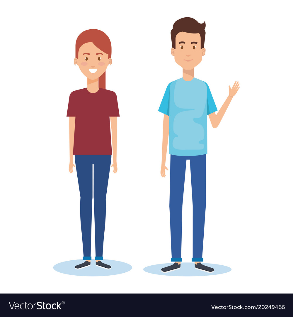 Group of young couple poses and styles