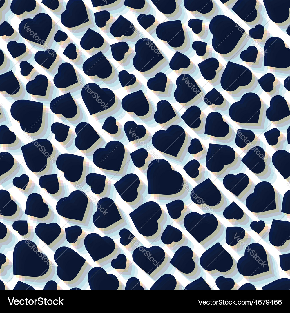 Hearts seamless pattern Royalty Free Vector Image