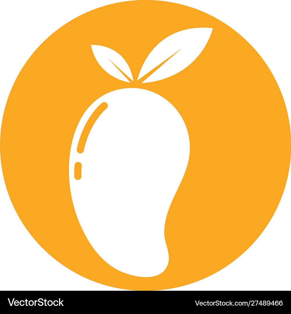 Mango fruit logo Royalty Free Vector Image - VectorStock
