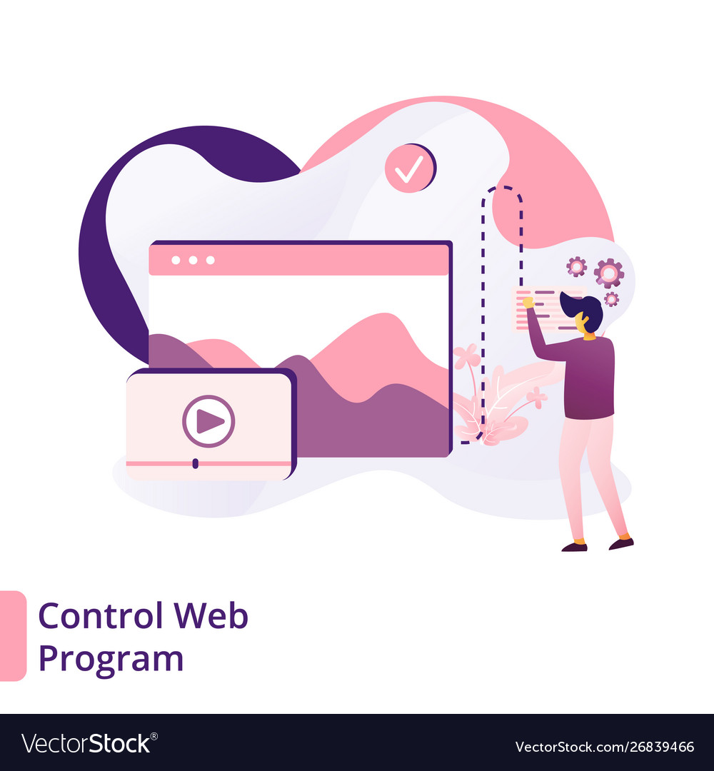 Moderne Web Control Landing Page
