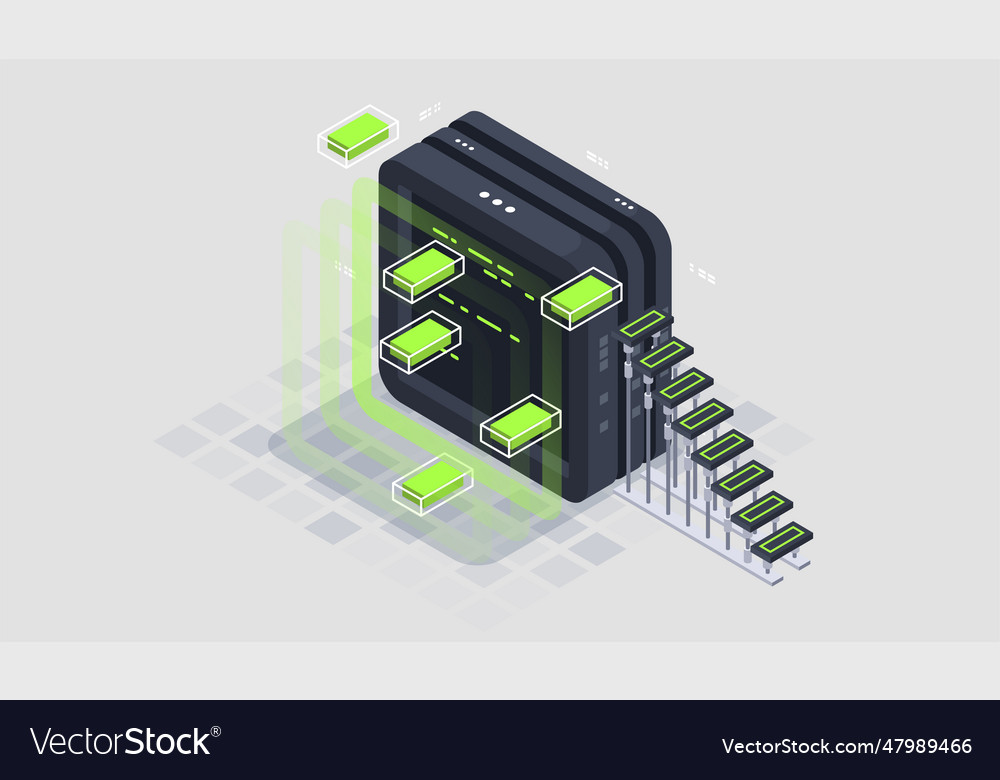Programming and software development isometric