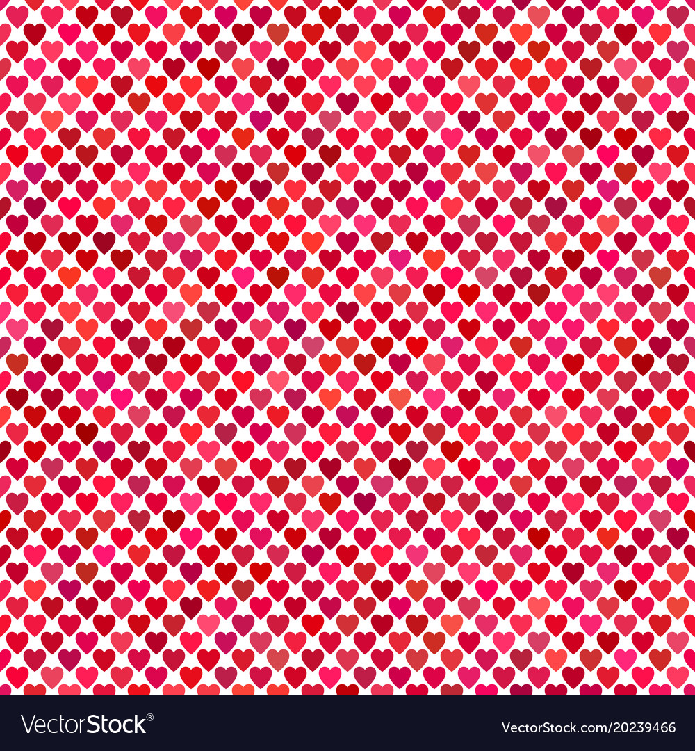 Seamless red heart background pattern design