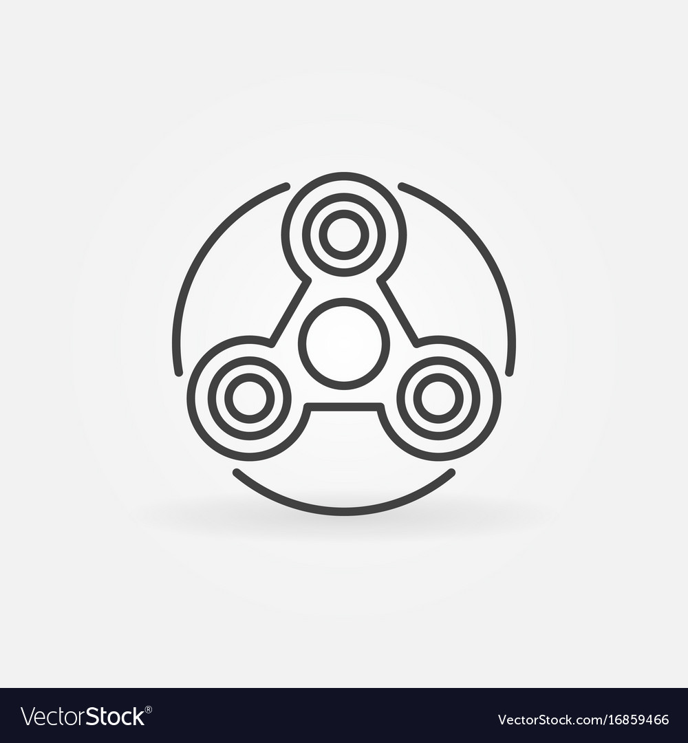 Simple fidget spinner icon