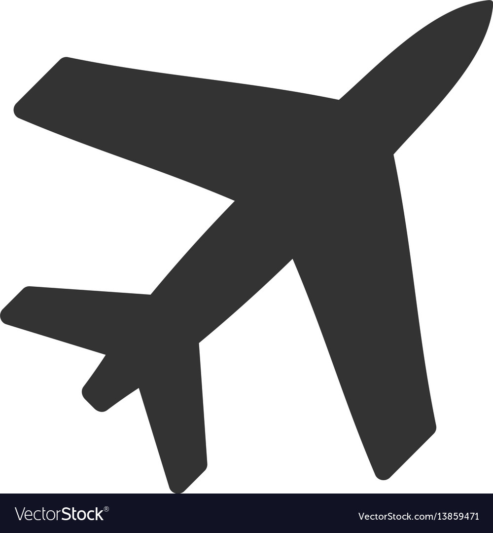 Airplane flat icon vector image Airplane flat icon
