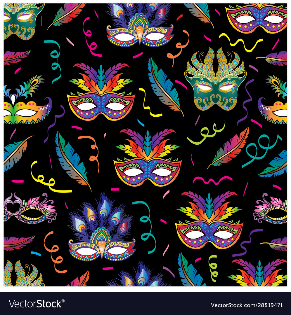 Colorful festive seamless pattern Royalty Free Vector Image