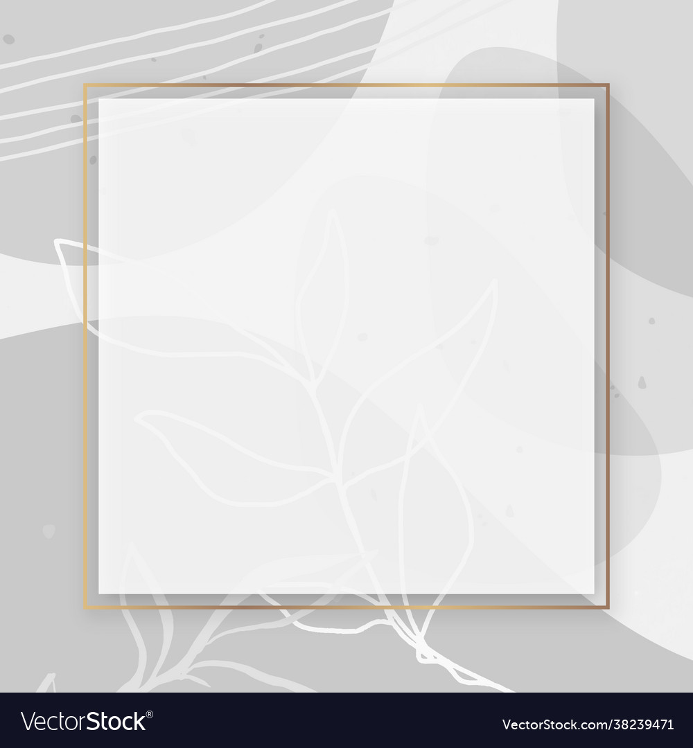 Frame on memphis patterned background vector image Frame on memphis patterned background