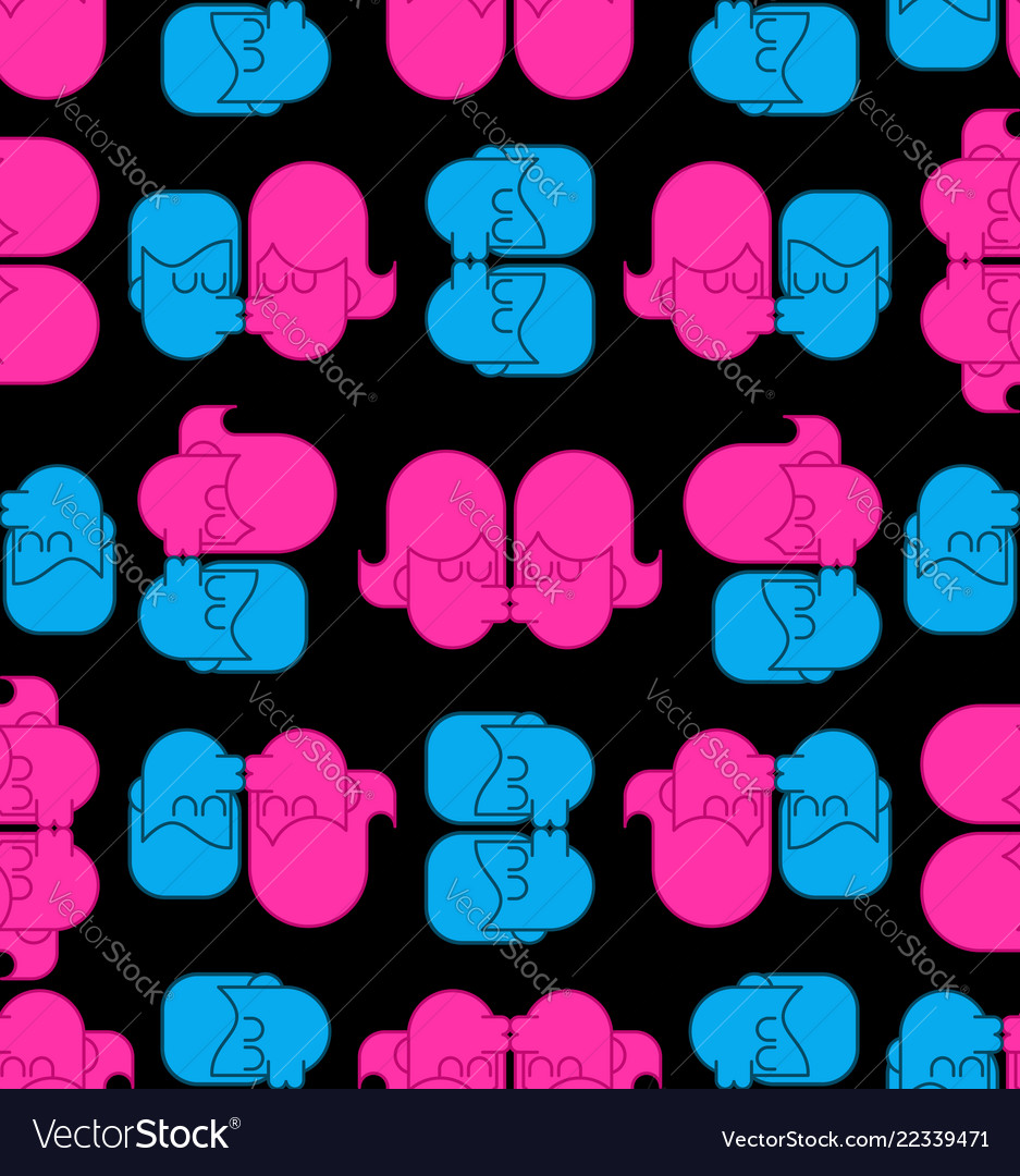Free love seamless pattern lgbt kisses background Vector Image Free love seamless pattern lgbt kisses background