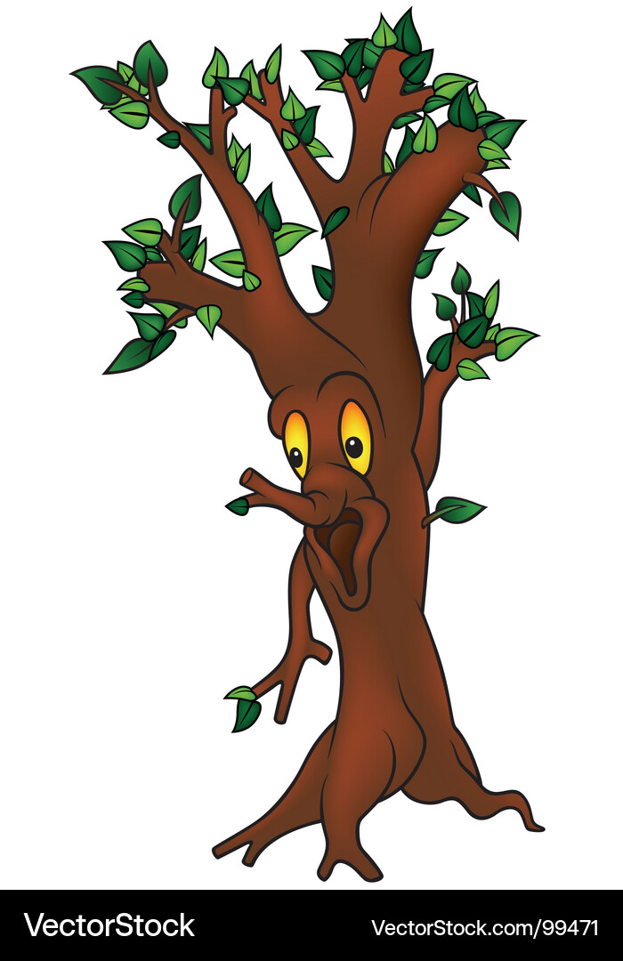 Green tree Royalty Free Vector Image - VectorStock
