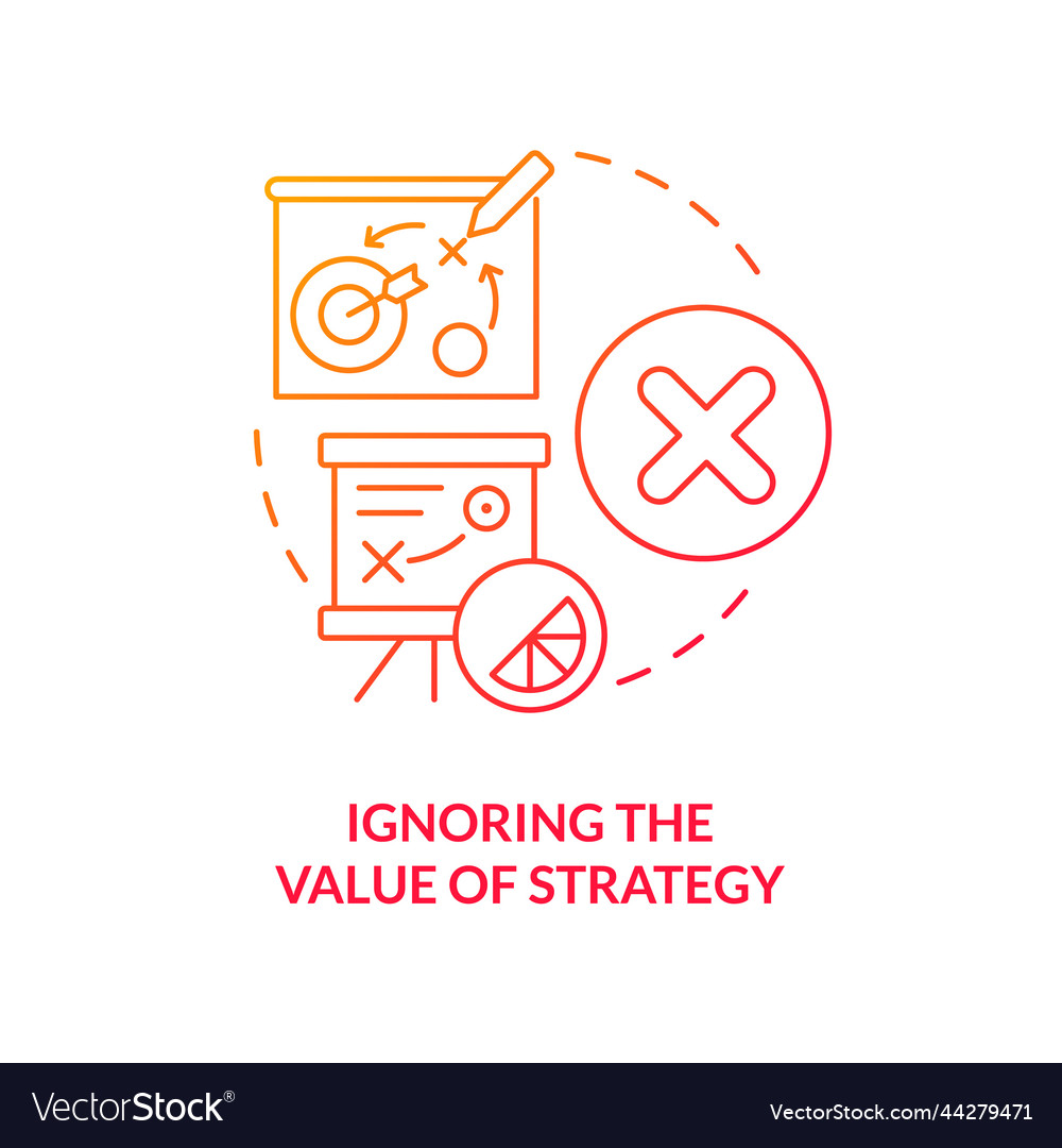 Ignoring value of strategy red gradient concept