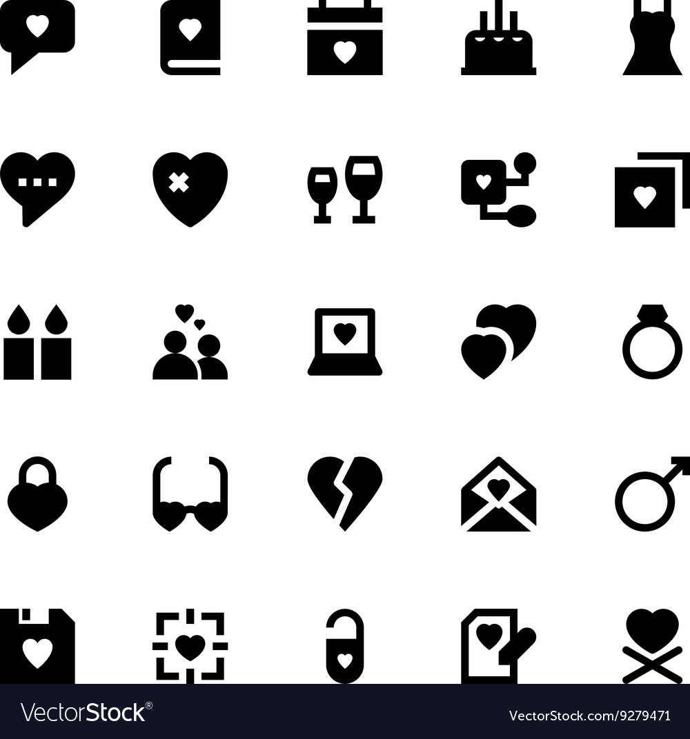 Love and romance icons 1