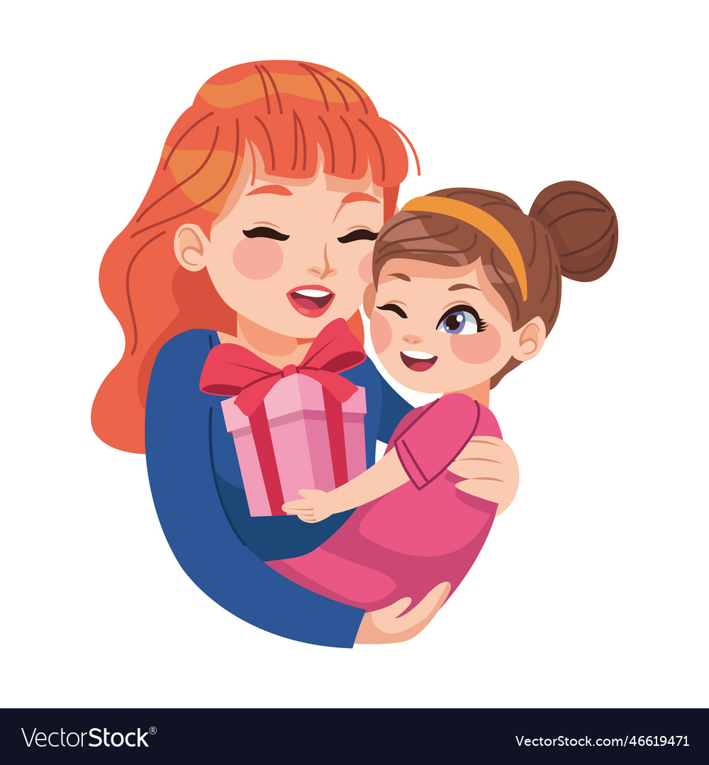 mother and daughter Mother and daughter Royalty Free Vector Image - VectorStock