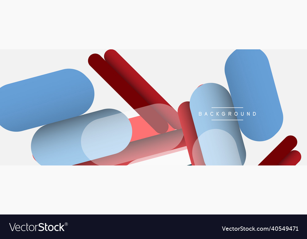 Overlapping round shapes and lines background vector image Overlapping round shapes and lines background