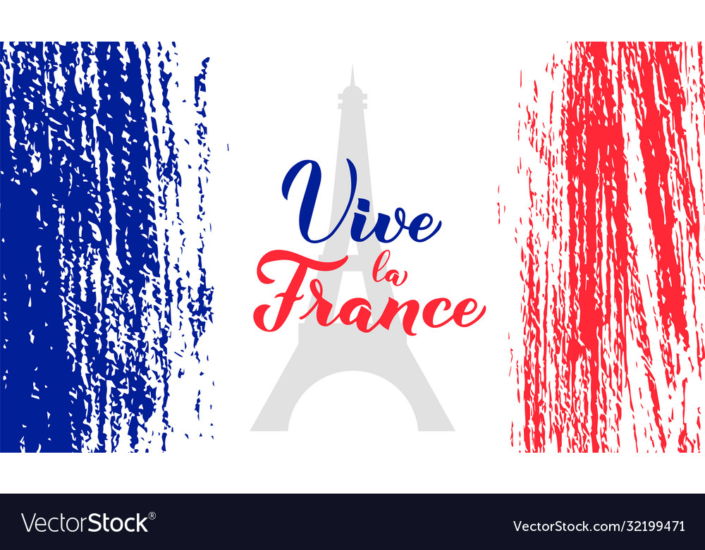 Vive la france Kalligraphie Handschrift