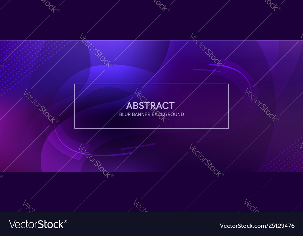 Abstract banner with a gradient shapes and blur vector image Abstract banner with a gradient shapes and blur