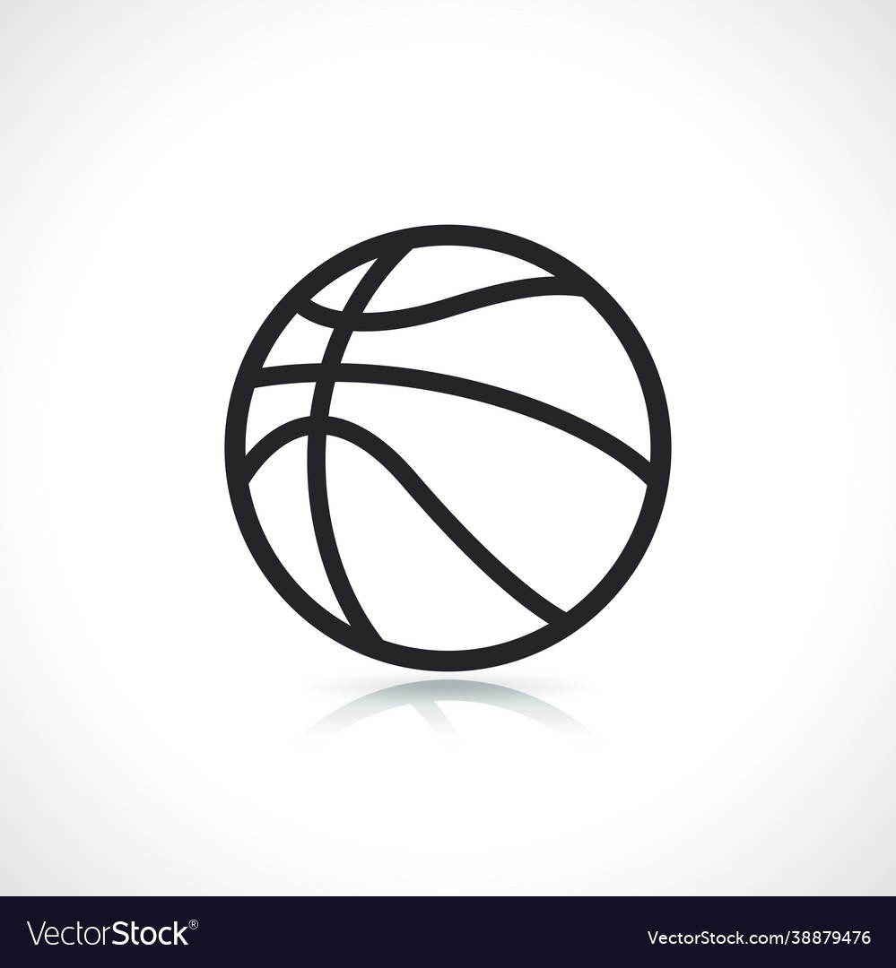 Basketball Ball Line Icon