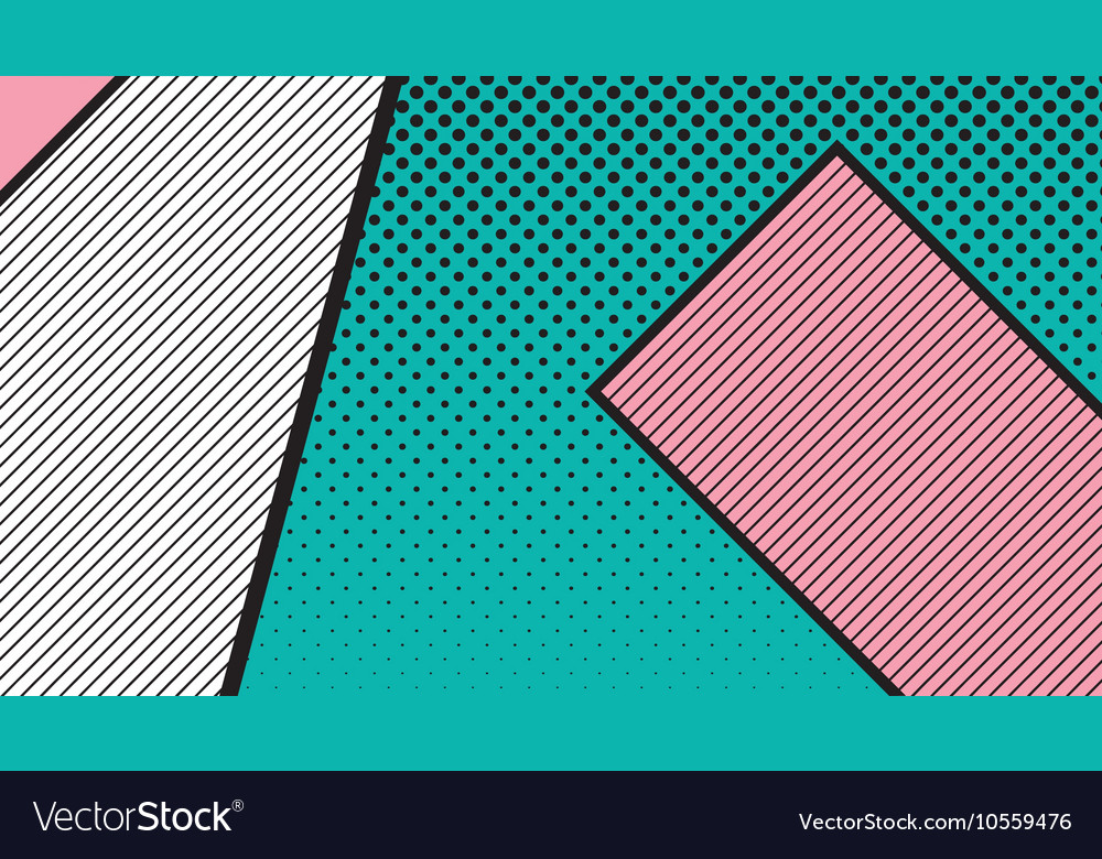 Black and white pop art geometric pattern Vector Image