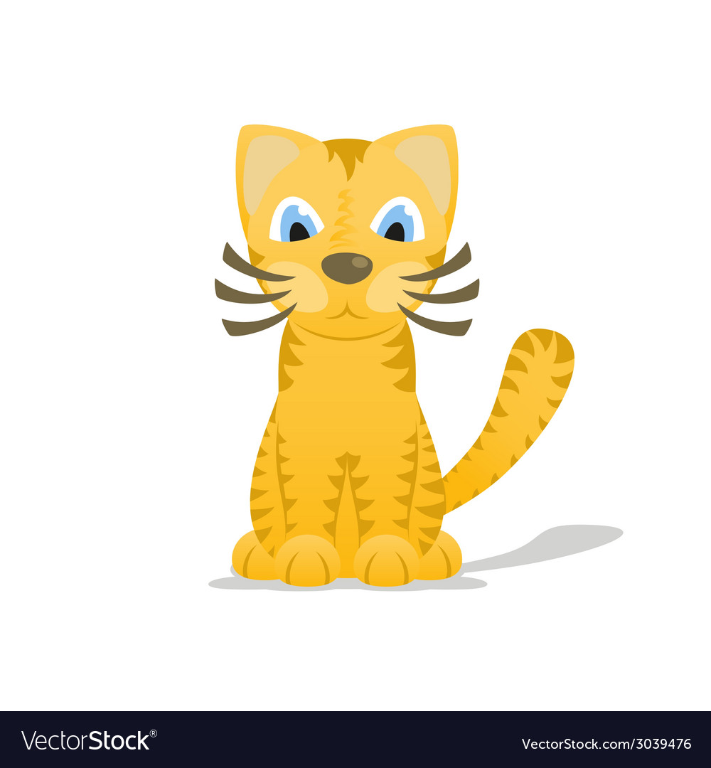 Free Vectors  Brown tiger cat and yellow parakeet icon