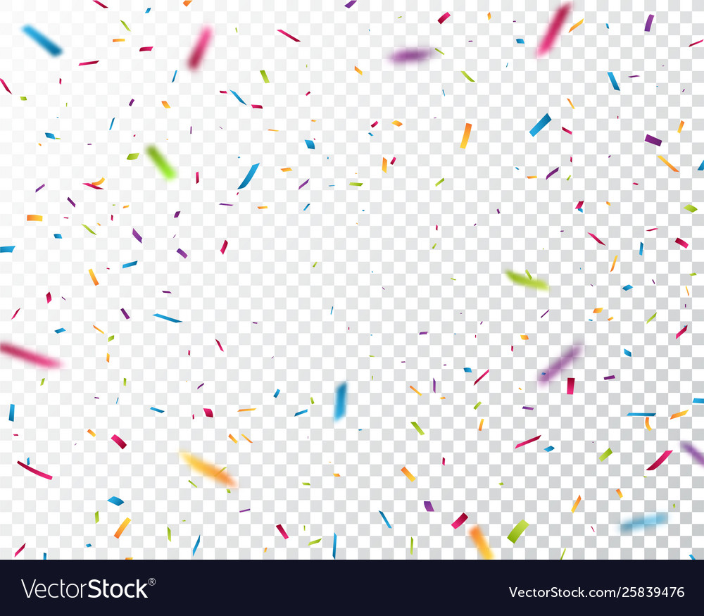 transparent confetti