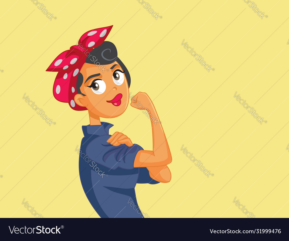 Feminist movement symbol character vector image Feminist movement symbol character