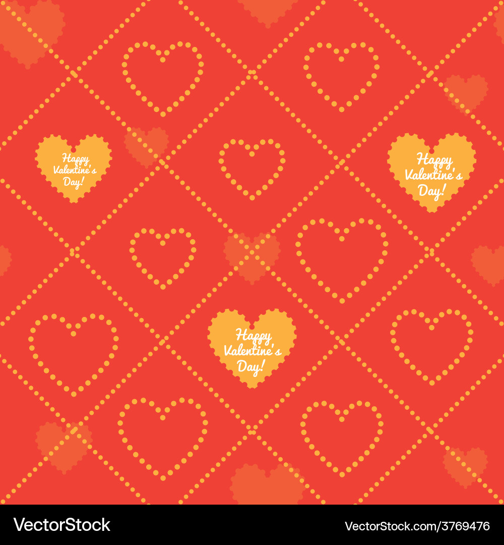 Happy valentines day seamless pattern Royalty Free Vector