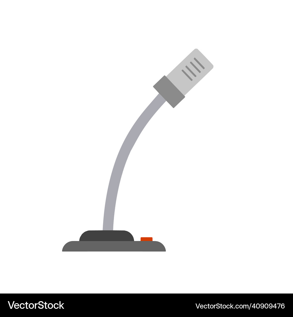 Microphone on stand Royalty Free Vector Image - VectorStock