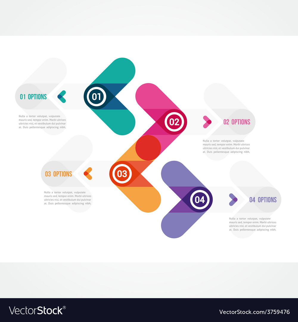 Modern design of a template in minimalist style