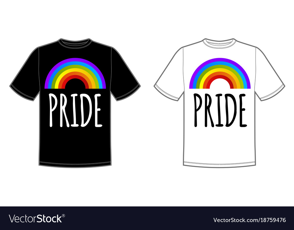 Print for t-shirt with pride lgbt bright