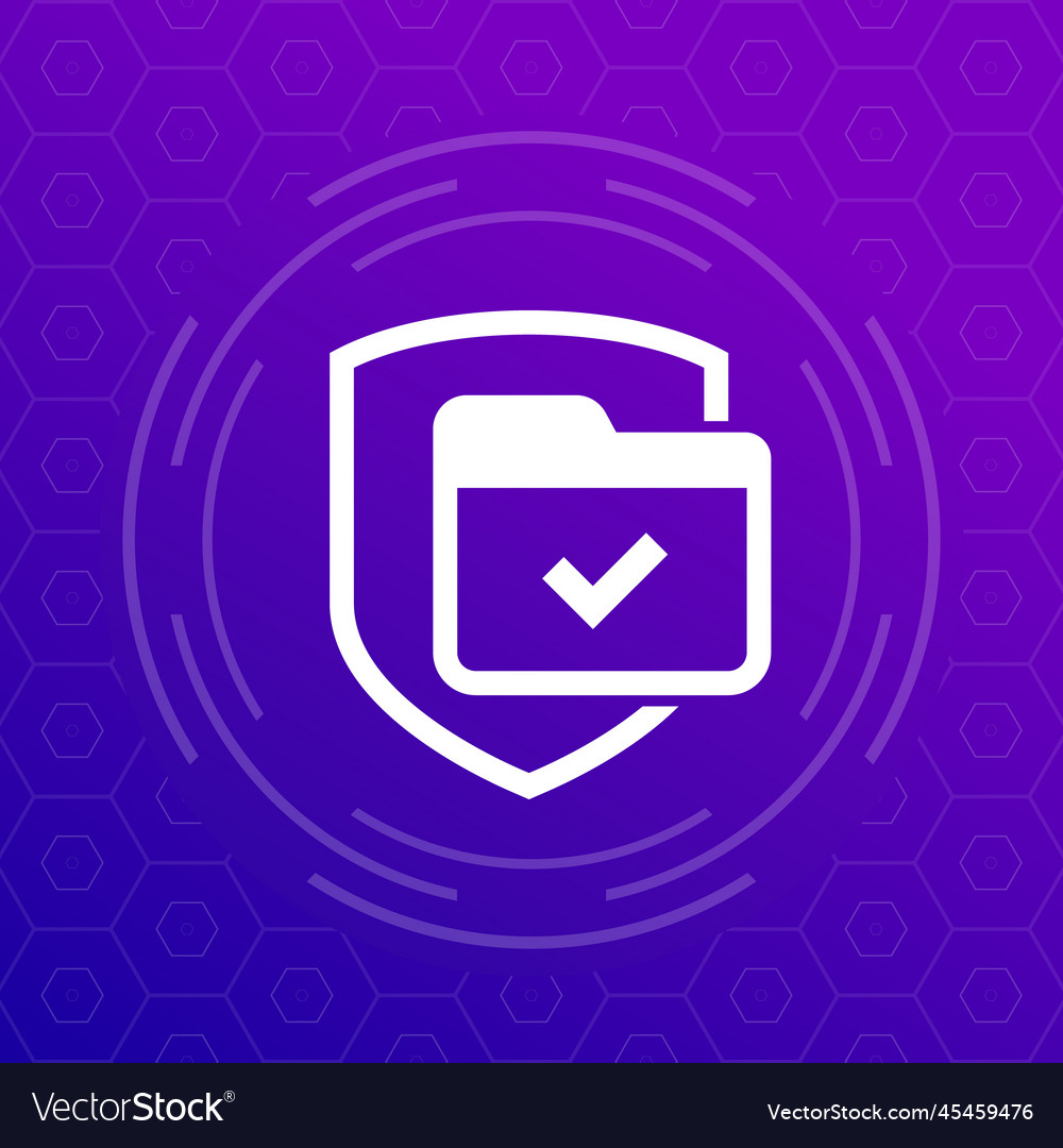 Secure folder protected data icon