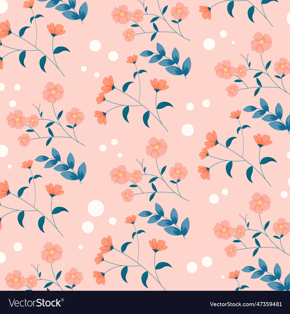 Abstract flower pattern background vector image Abstract flower pattern background